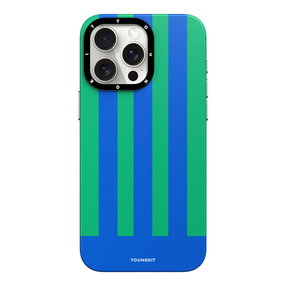 Apple iPhone 15 Pro Kılıf M-safe Şarj Özellikli Youngkit Striped Piano Keys Serisi Kapak - Görsel 2