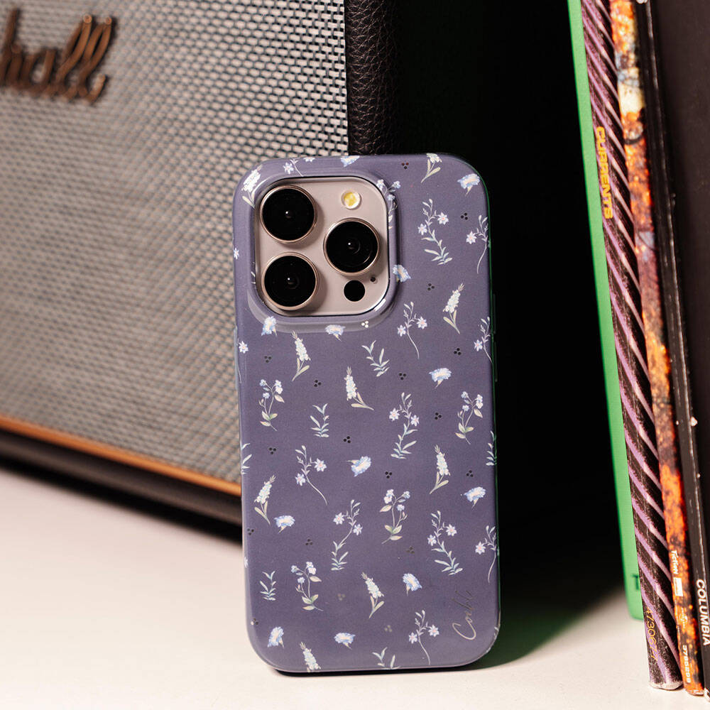 Apple iPhone 15 Pro Kılıf Mini Çayır Çiçekleri Desenli Coehl Prairie Kapak - Görsel 4
