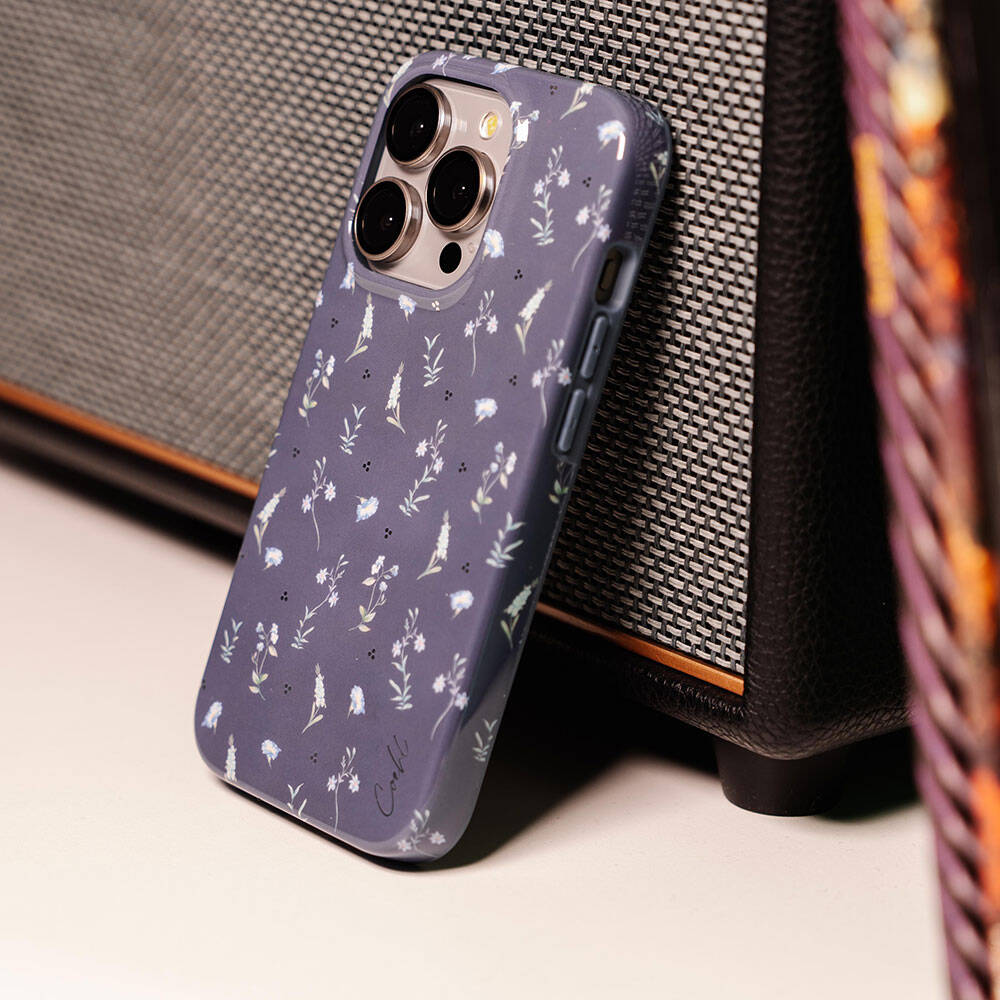 Apple iPhone 15 Pro Kılıf Mini Çayır Çiçekleri Desenli Coehl Prairie Kapak - Görsel 5