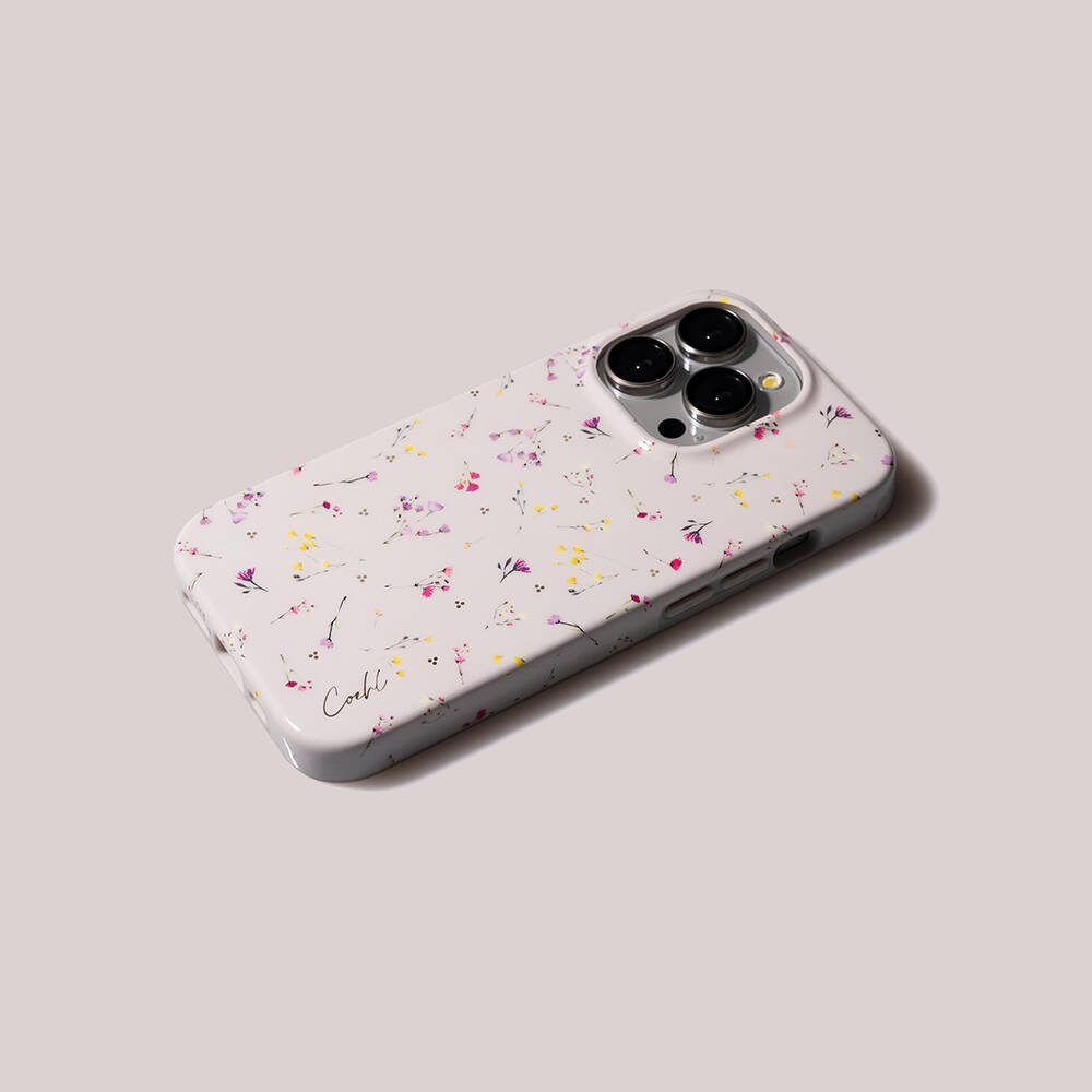Apple iPhone 15 Pro Kılıf Mini Çayır Çiçekleri Desenli Coehl Prairie Kapak - Görsel 7