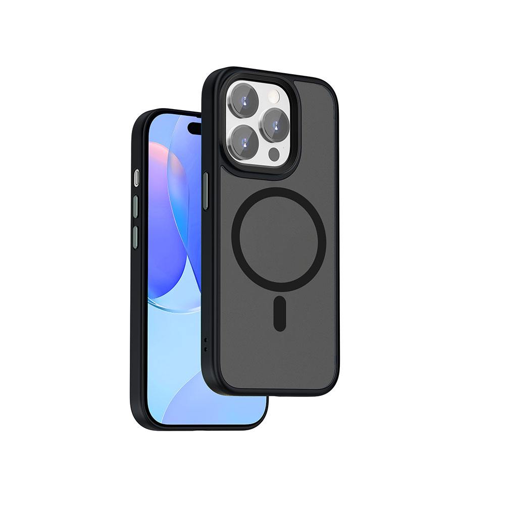 Apple iPhone 15 Pro Kılıf Wiwu FGG-011 M-safe Şarj Özellikli Kamera Korumalı Kapak