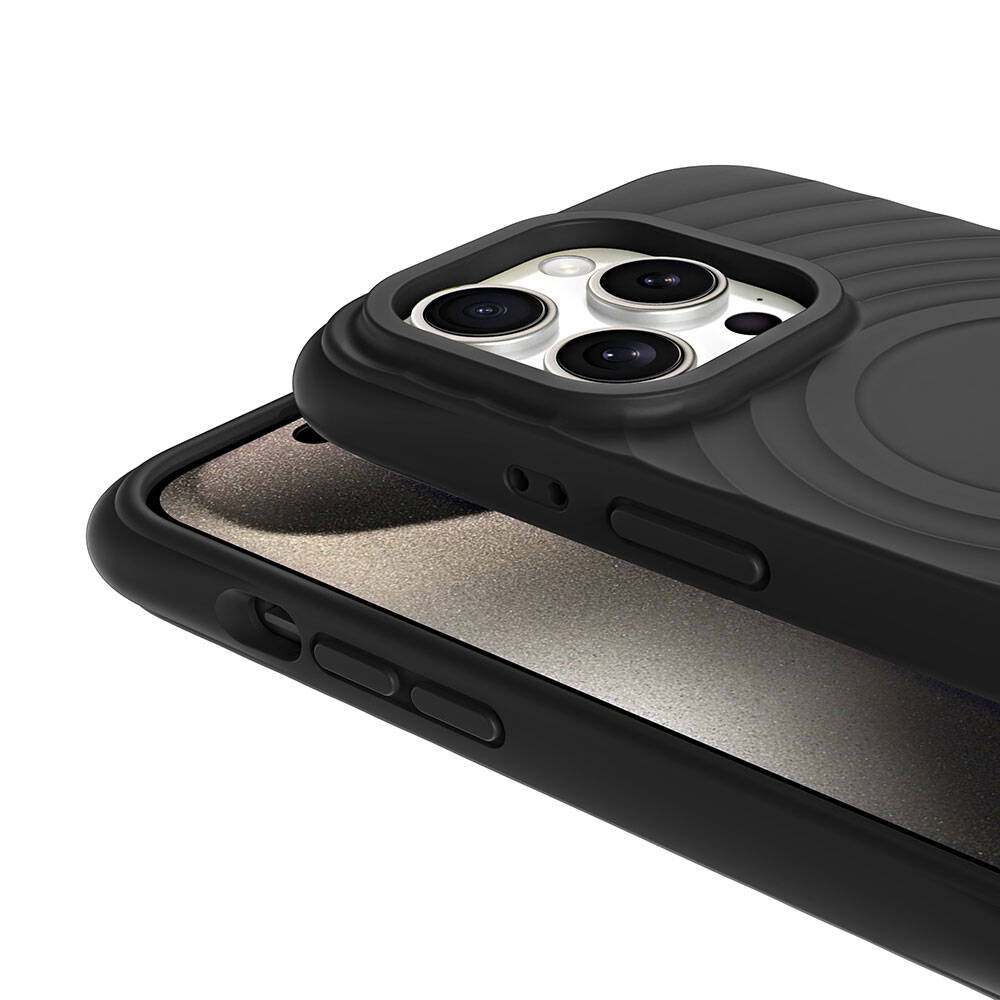 Apple iPhone 15 Pro M-safe Şarj Özellikli Airbagli Mat Görünümlü Zore Hepi Kapak - Görsel 15