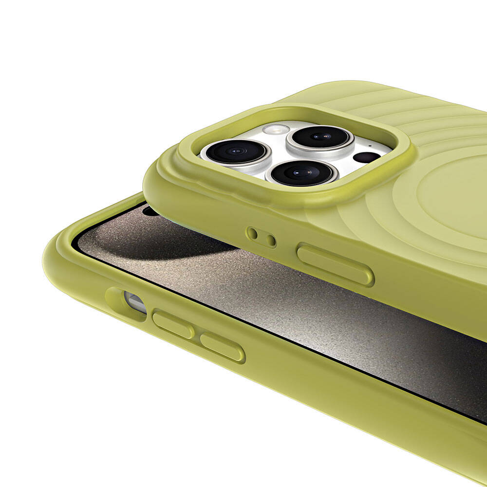 Apple iPhone 15 Pro M-safe Şarj Özellikli Airbagli Mat Görünümlü Zore Hepi Kapak - Görsel 13