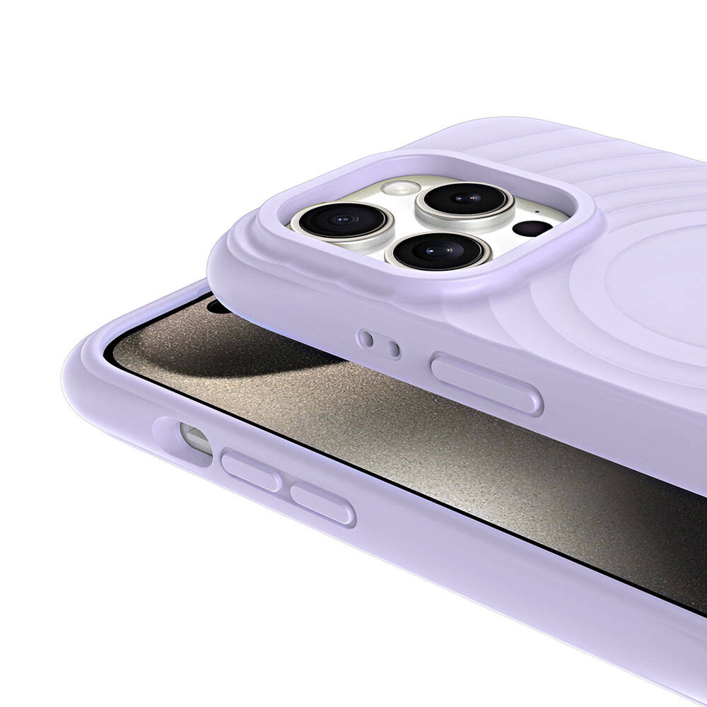 Apple iPhone 15 Pro M-safe Şarj Özellikli Airbagli Mat Görünümlü Zore Hepi Kapak - Görsel 12