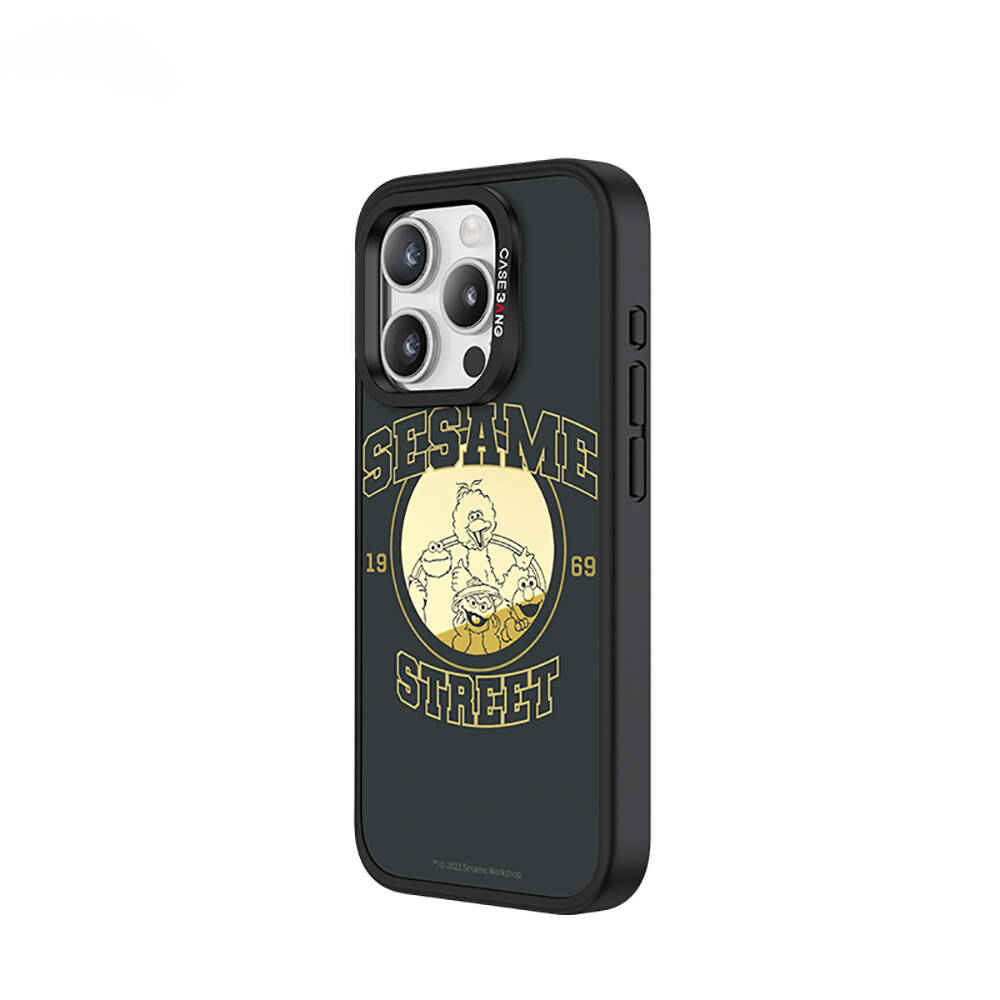 Apple iPhone 15 Pro M-safe Şarj Özellikli Casebang Sesame Street Serisi Mıknatıslı Arka Panel - Görsel 3