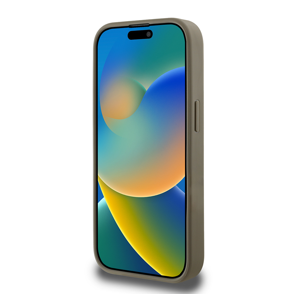 Apple iPhone 15 Pro Max Kılıf DKNY Orjinal Lisanslı Taşlı DKNY Yazılı Metalik Rhinestones PU Deri Kapak - Görsel 12