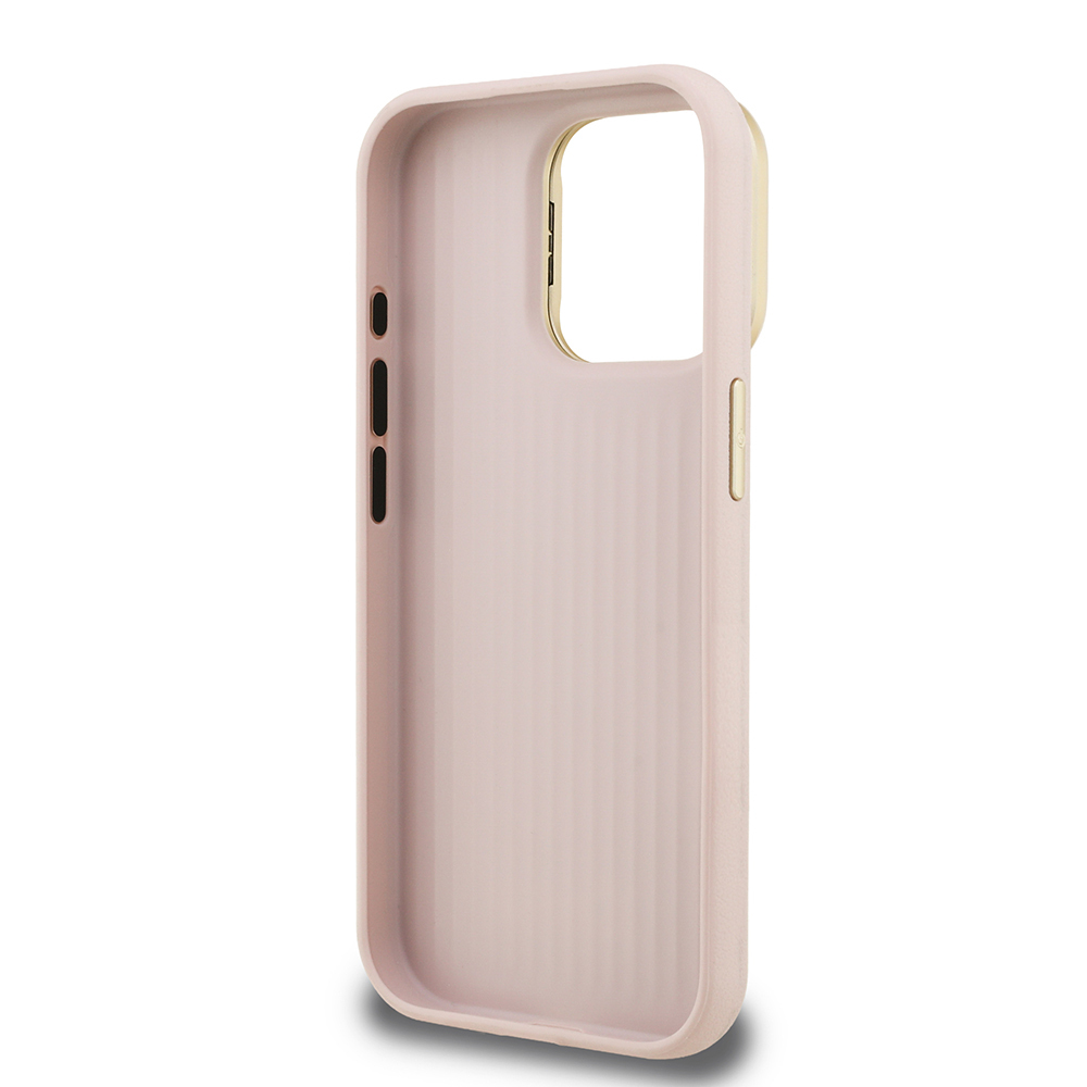Apple iPhone 15 Pro Max Kılıf Guess Orjinal Lisanslı Grained Yazı Logolu Kamera Standlı Kapak - Görsel 28