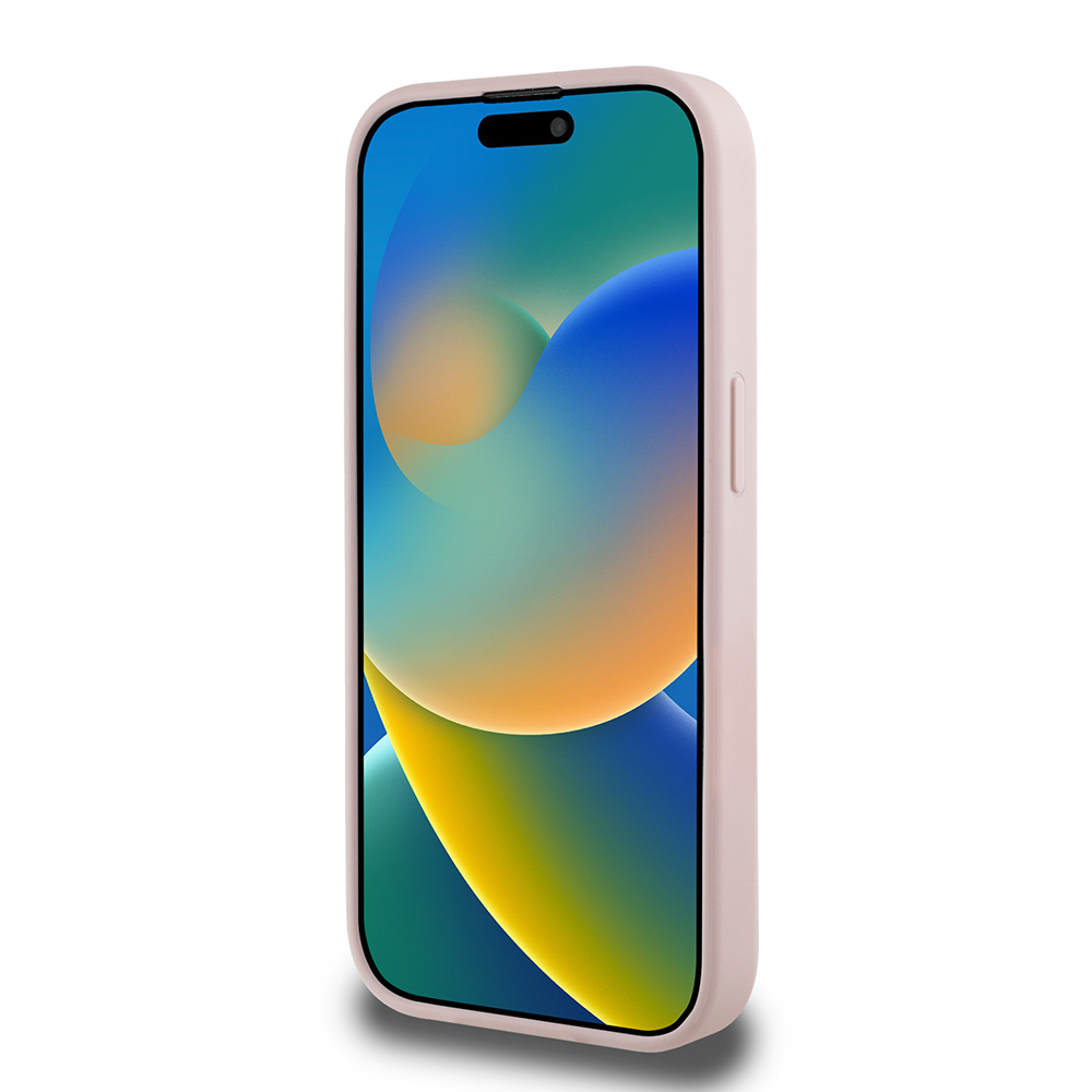 Apple iPhone 15 Pro Max Kılıf Guess Orjinal Lisanslı Gül Baskılı Büyük Metal Logo Dizaynlı Kapak - Görsel 12
