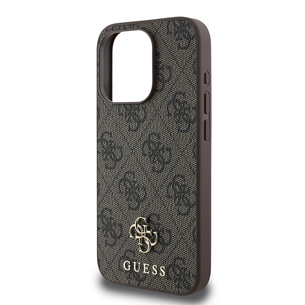 Apple iPhone 15 Pro Max Kılıf Guess Orjinal Lisanslı M-safe Şarj Özellikli Small 4G Classic Kapak