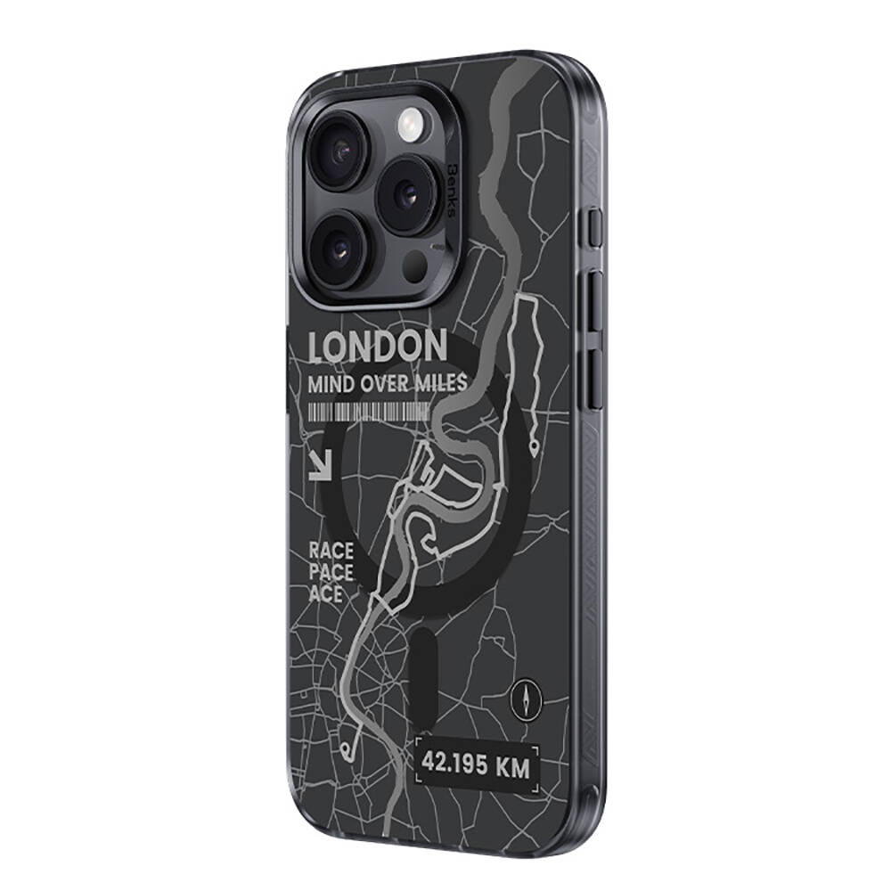 Apple iPhone 15 Pro Max Kılıf M-safe Şarj Özellikli Benks City Serisi Kapak