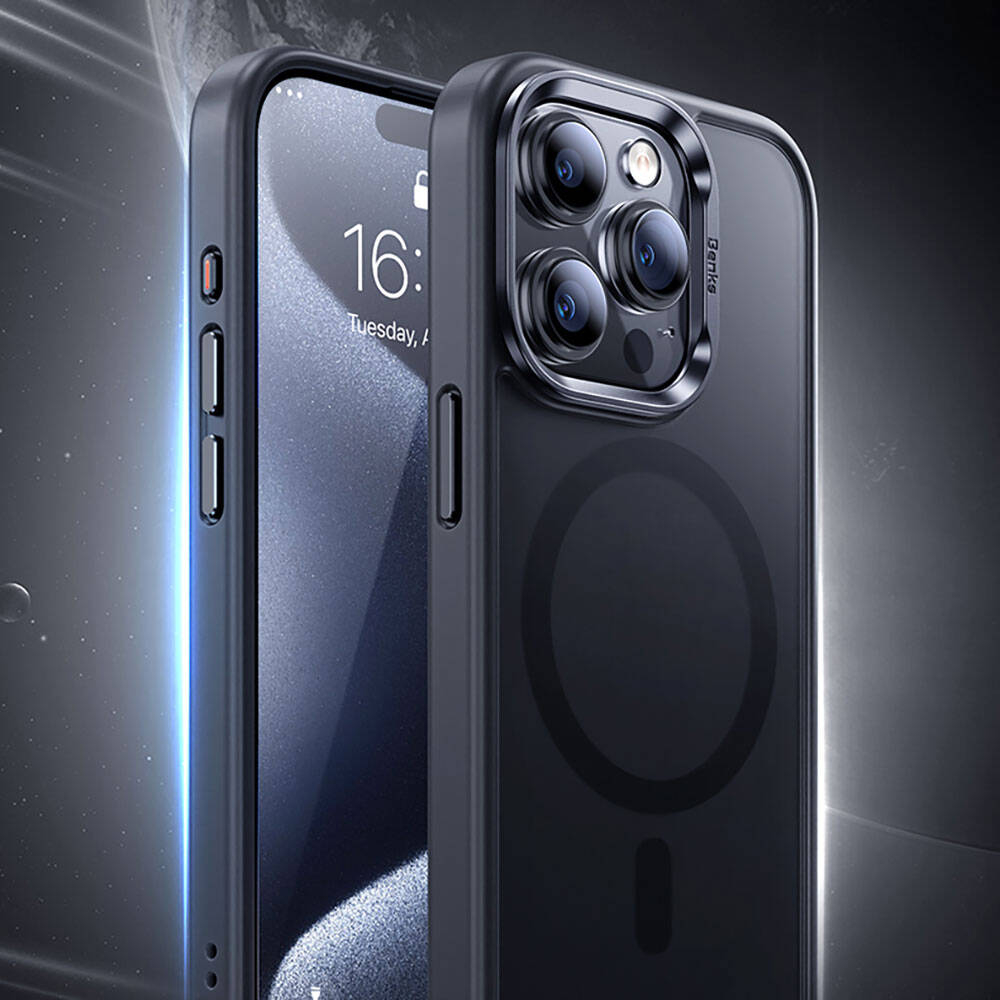 Apple iPhone 15 Pro Max Kılıf M-safe Şarj Özellikli Benks Mist Protective Kapak