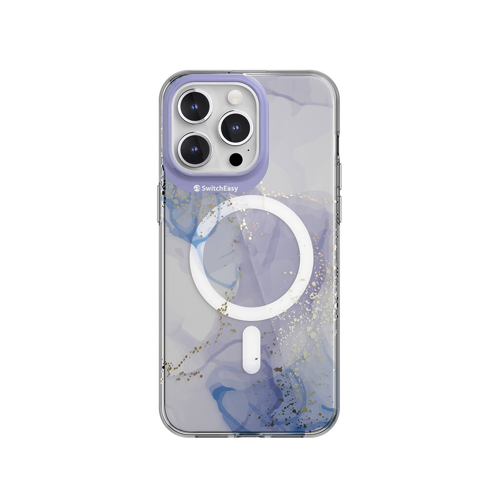 Apple iPhone 15 Pro Max Kılıf M-safe Şarj Özellikli Çift IMD Baskılı Lisanslı Switcheasy Artist-M Veil Kapak