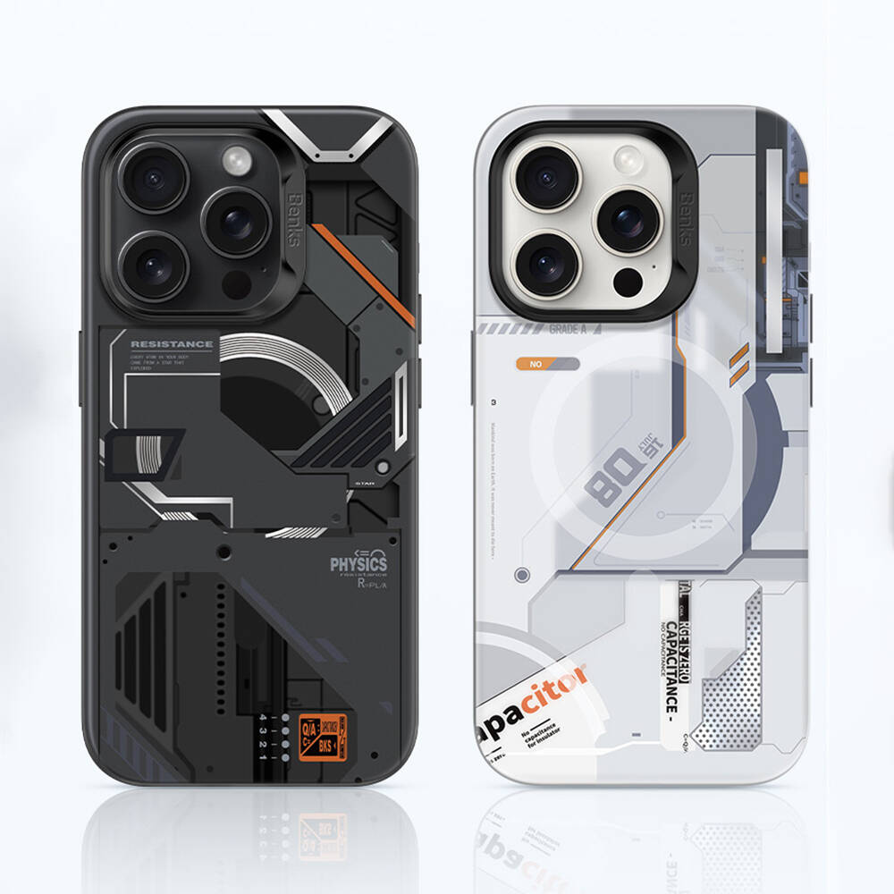 Apple iPhone 15 Pro Max Kılıf M-safe Şarj Özellikli Mekanik Tasarımlı Benks Perspective Serisi Kapak