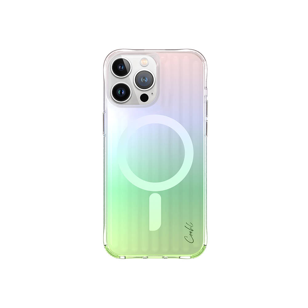 Apple iPhone 15 Pro Max Kılıf M-safe Şarj Özellikli Parlayan Arka Yüzey Coehl Linear Kapak