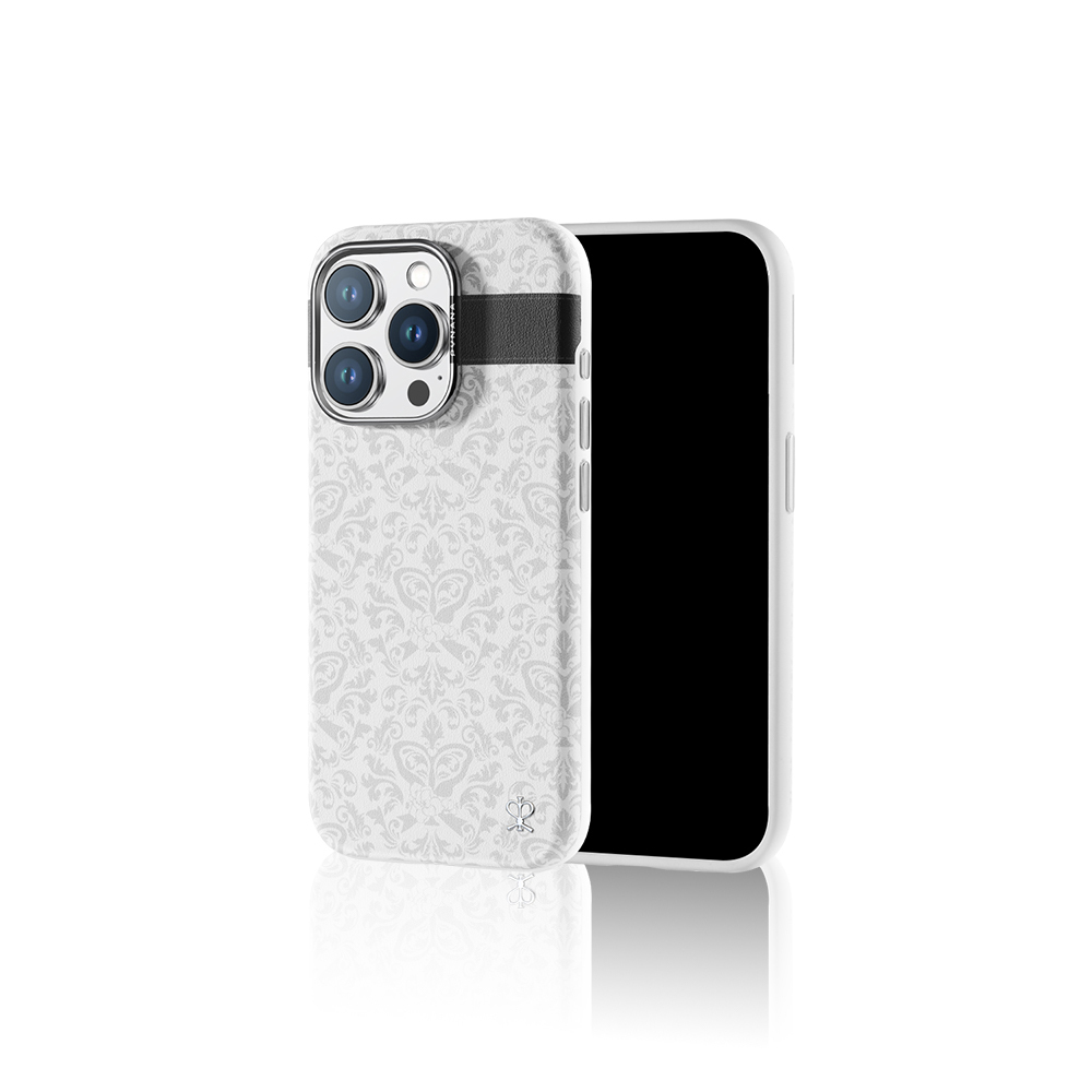 Apple iPhone 15 Pro Max Kılıf M-safe Şarj Özellikli Suni Deri Tasarımlı Desenli Pynana Print Serisi Kapak - Görsel 6