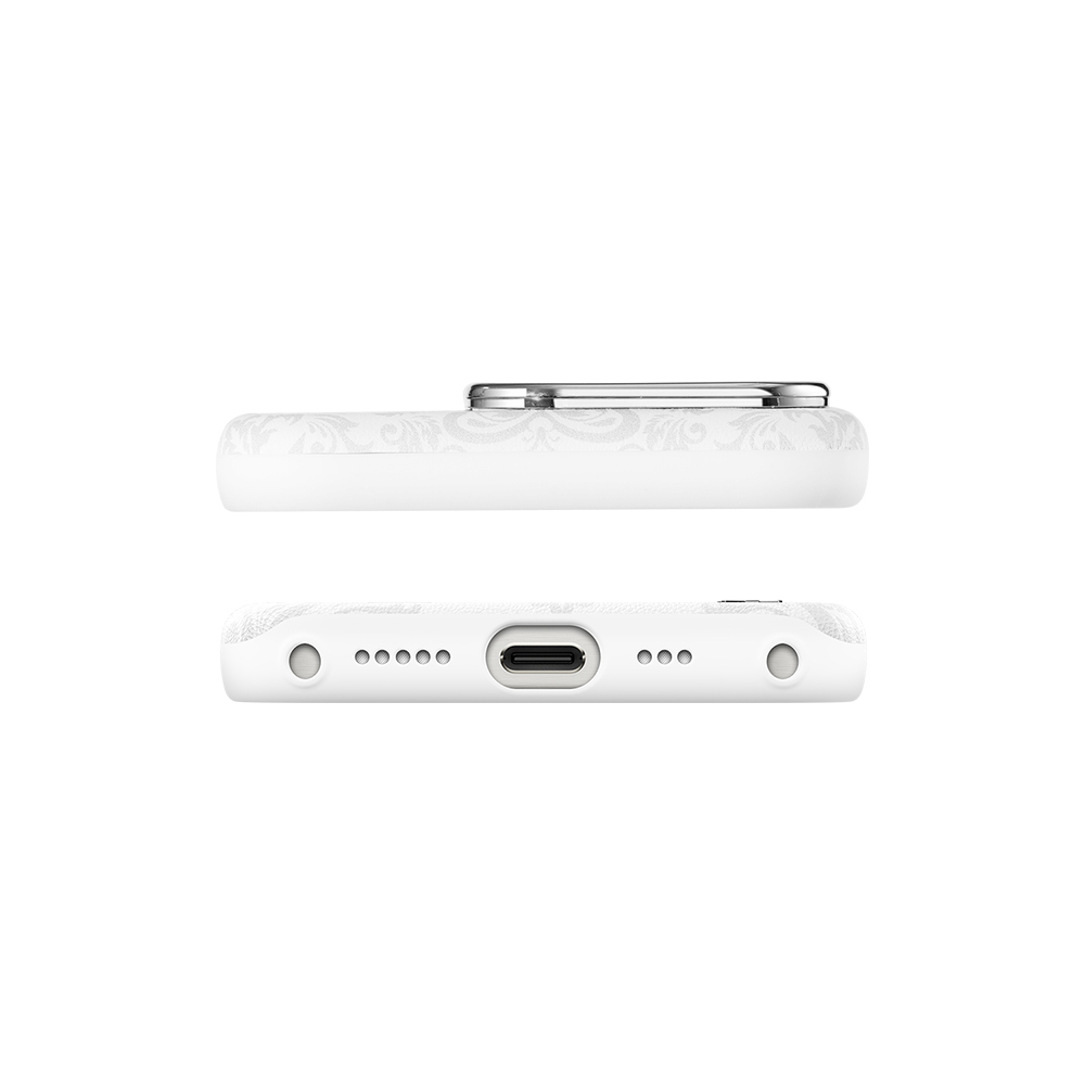 Apple iPhone 15 Pro Max Kılıf M-safe Şarj Özellikli Suni Deri Tasarımlı Desenli Pynana Print Serisi Kapak - Görsel 5