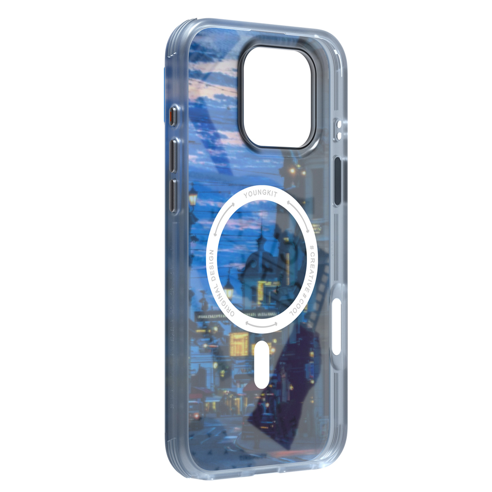 Apple iPhone 15 Pro Max Kılıf M-safe Şarj Özellikli Youngkit A-City Serisi Kapak - Görsel 9