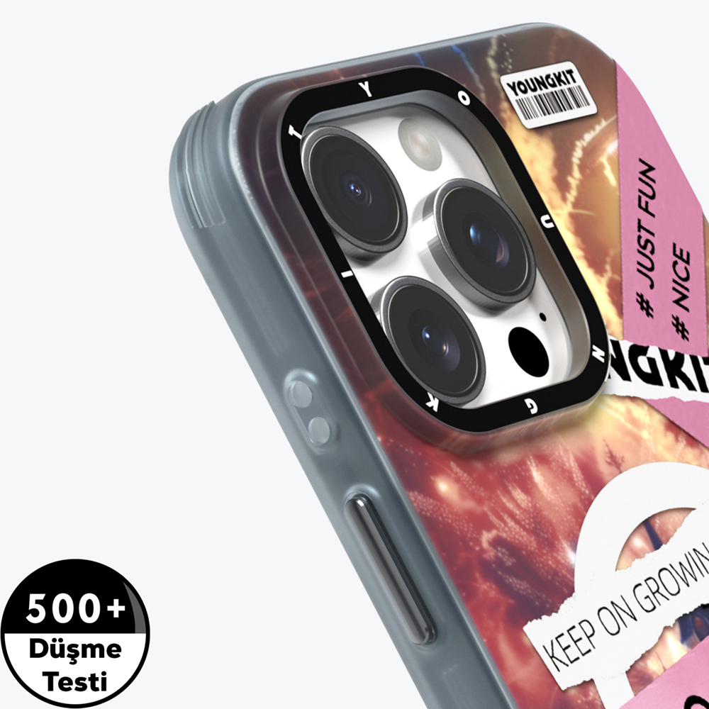 Apple iPhone 15 Pro Max Kılıf M-safe Şarj Özellikli Youngkit A-City Serisi Kapak - Görsel 11