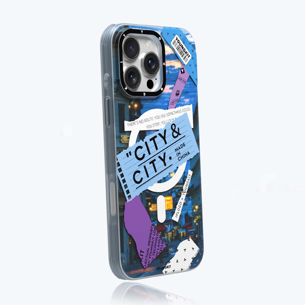Apple iPhone 15 Pro Max Kılıf M-safe Şarj Özellikli Youngkit A-City Serisi Kapak - Görsel 12