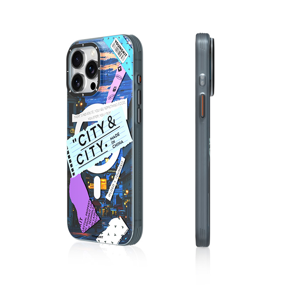 Apple iPhone 15 Pro Max Kılıf M-safe Şarj Özellikli Youngkit A-City Serisi Kapak - Görsel 15