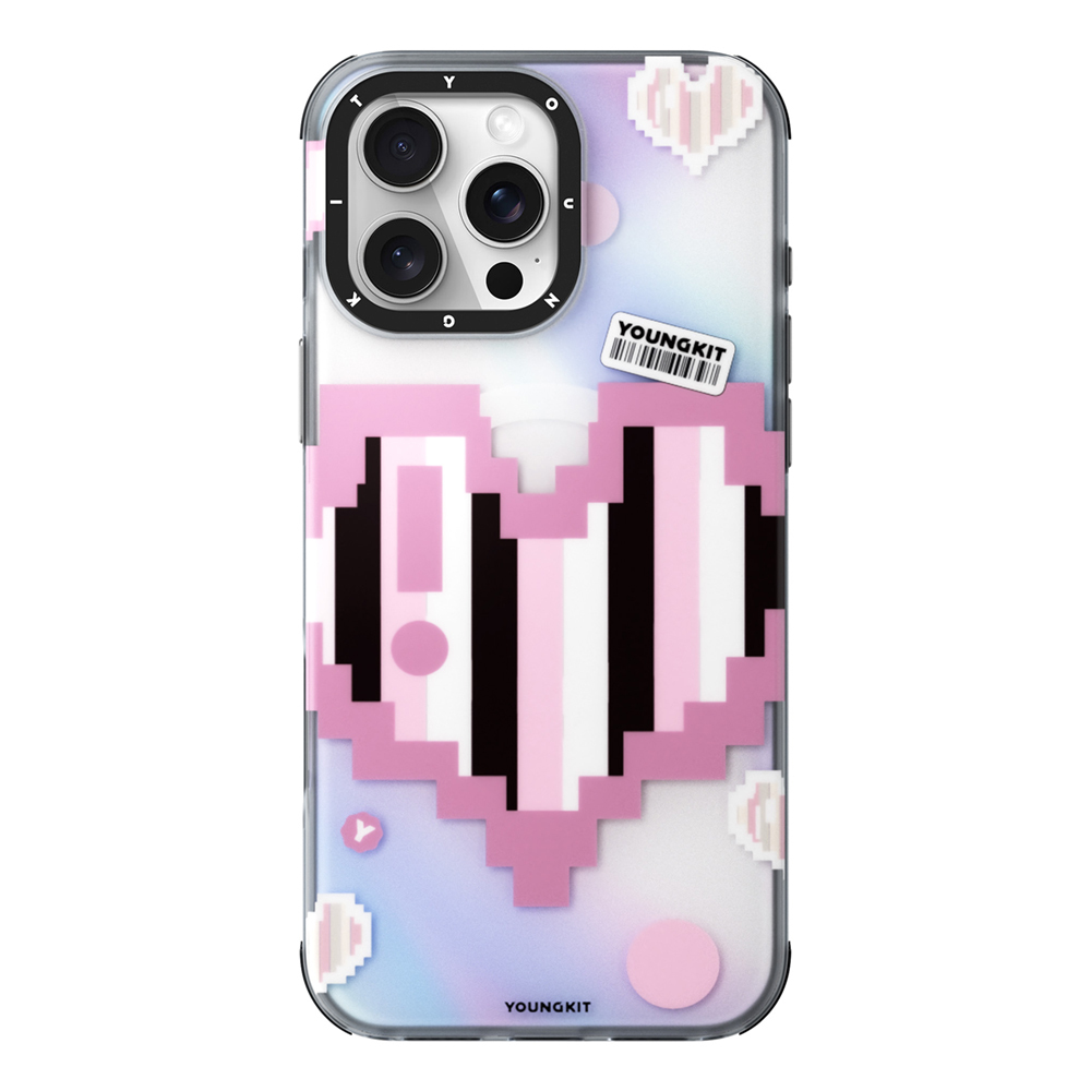Apple iPhone 15 Pro Max Kılıf M-safe Şarj Özellikli Youngkit Love Serisi Kapak