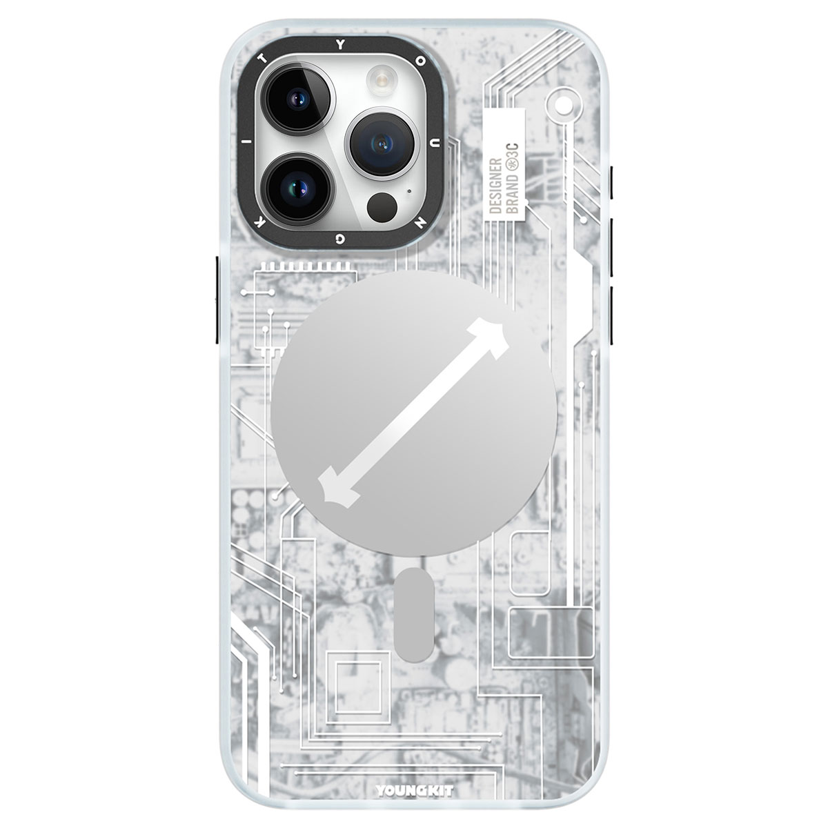Apple iPhone 15 Pro Max Kılıf M-safe Şarj Özellikli YoungKit Technology Serisi Kapak