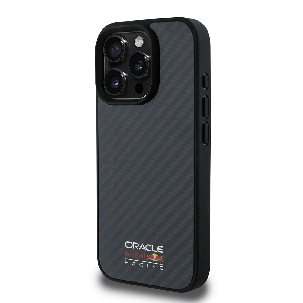 Apple iPhone 15 Pro Max Kılıf Redbull Orjinal Lisanslı M-safe Şarj Özellikli Karbon Fiber Tasarımlı Parlayan Logolu Kapak - Görsel 2