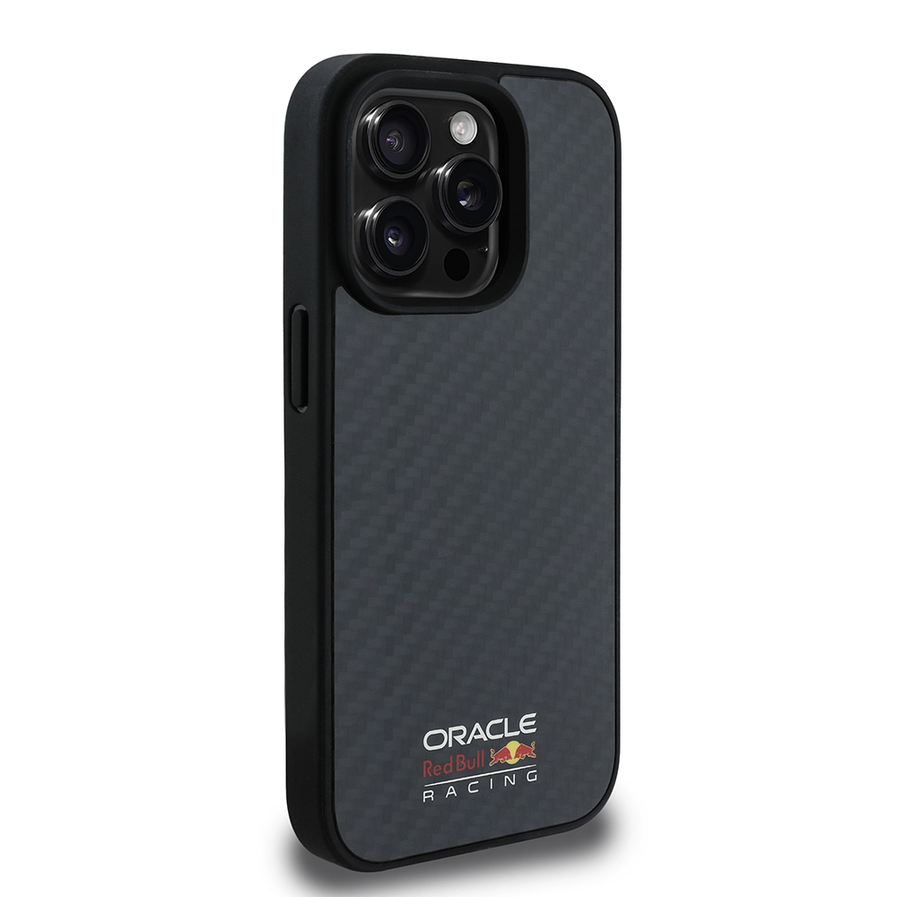 Apple iPhone 15 Pro Max Kılıf Redbull Orjinal Lisanslı M-safe Şarj Özellikli Karbon Fiber Tasarımlı Parlayan Logolu Kapak - Görsel 3