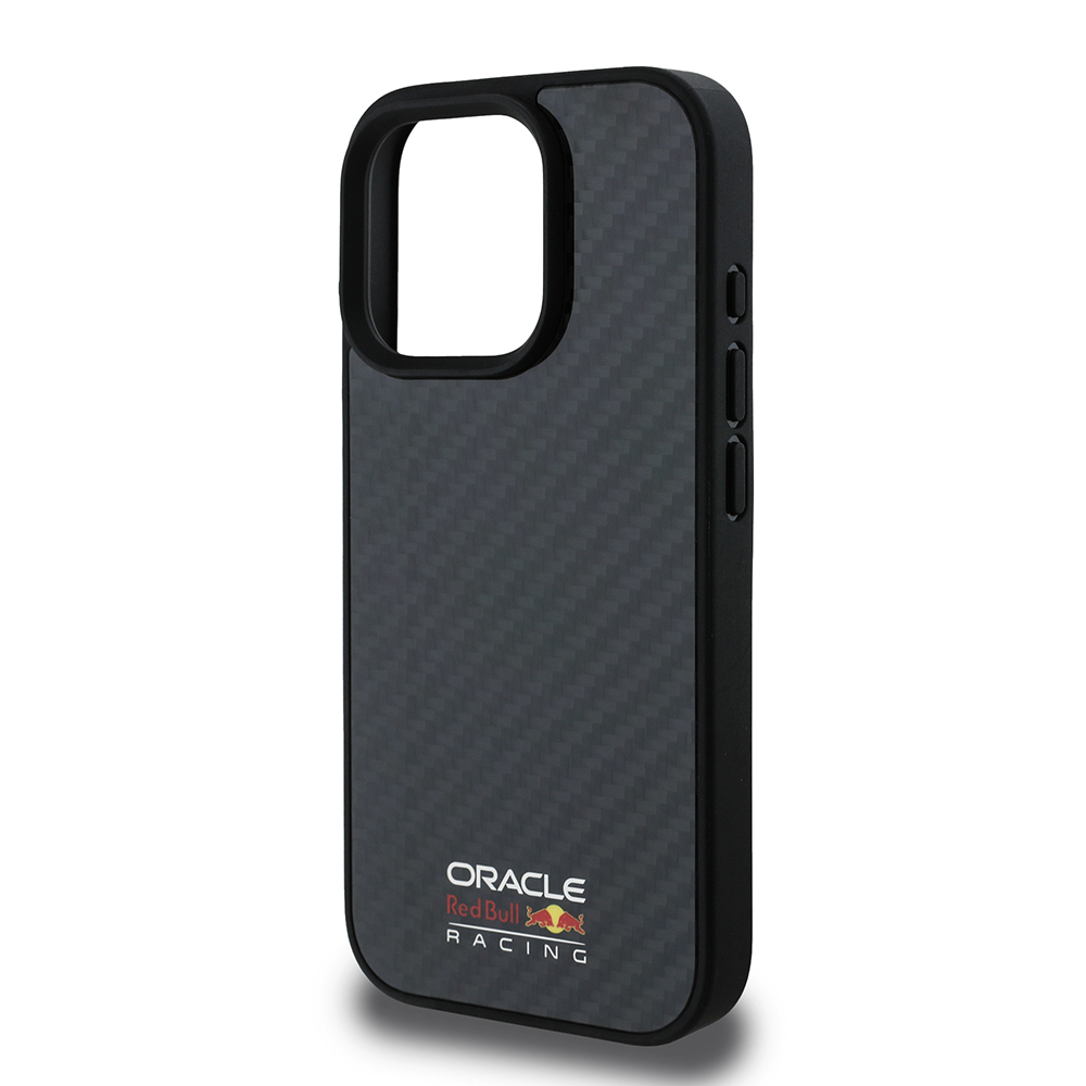 Apple iPhone 15 Pro Max Kılıf Redbull Orjinal Lisanslı M-safe Şarj Özellikli Karbon Fiber Tasarımlı Parlayan Logolu Kapak - Görsel 4