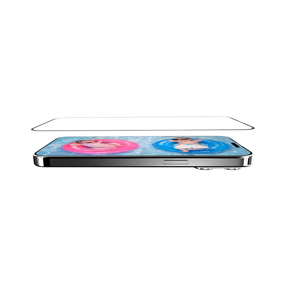 Apple iPhone 15 Pro Premium Temperli Ultra HD Lisanslı Switcheasy Glass 9H Cam Ekran Koruyucu - Görsel 5