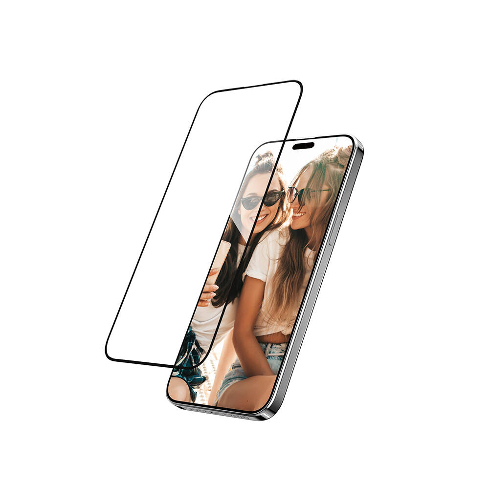 Apple iPhone 15 Pro Premium Temperli Ultra HD Lisanslı Switcheasy Glass 9H Cam Ekran Koruyucu - Görsel 3