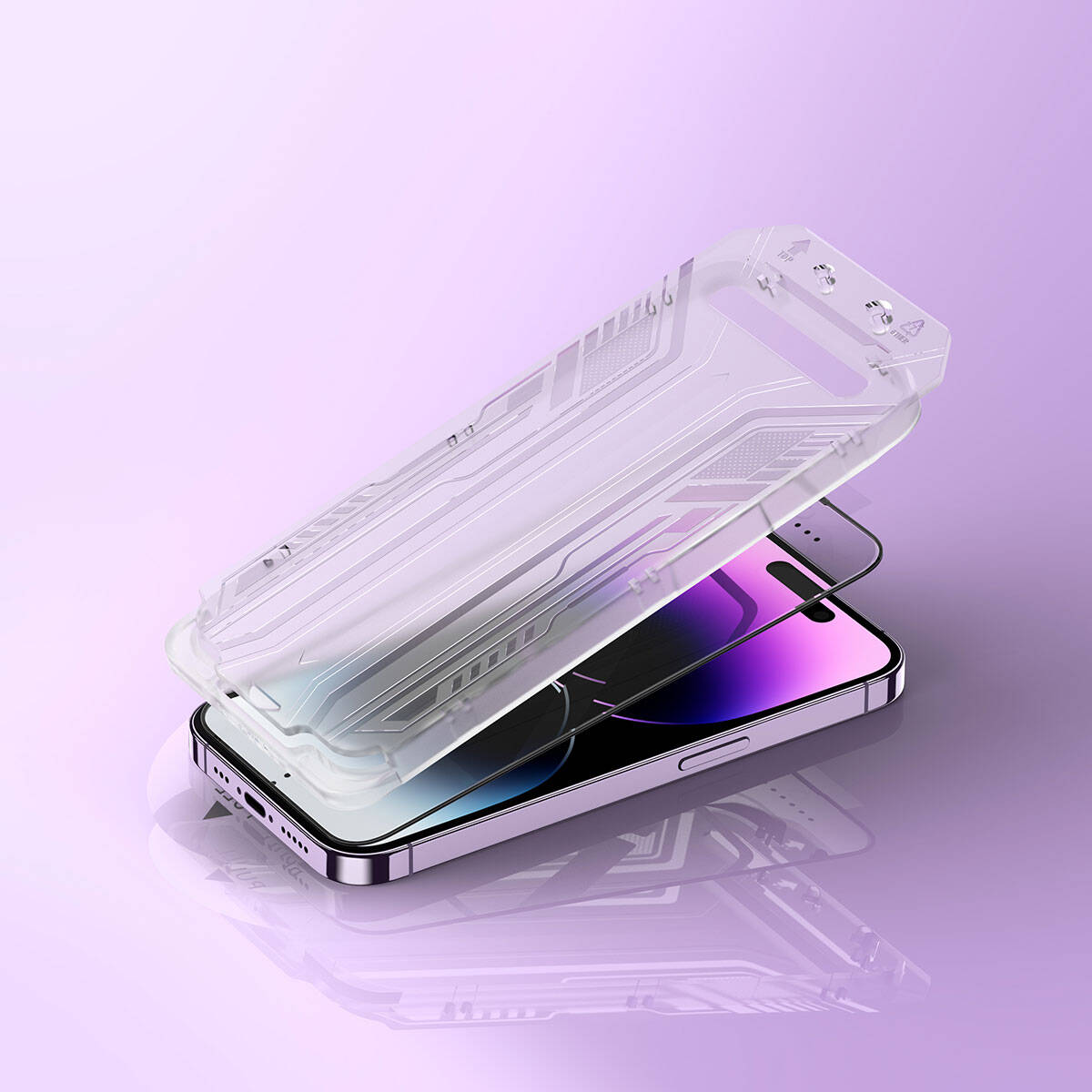 Apple iPhone 15 Pro Wiwu SQ-005 Easy İnstall iVista Super Hardness Ekran Koruyucu - Görsel 3