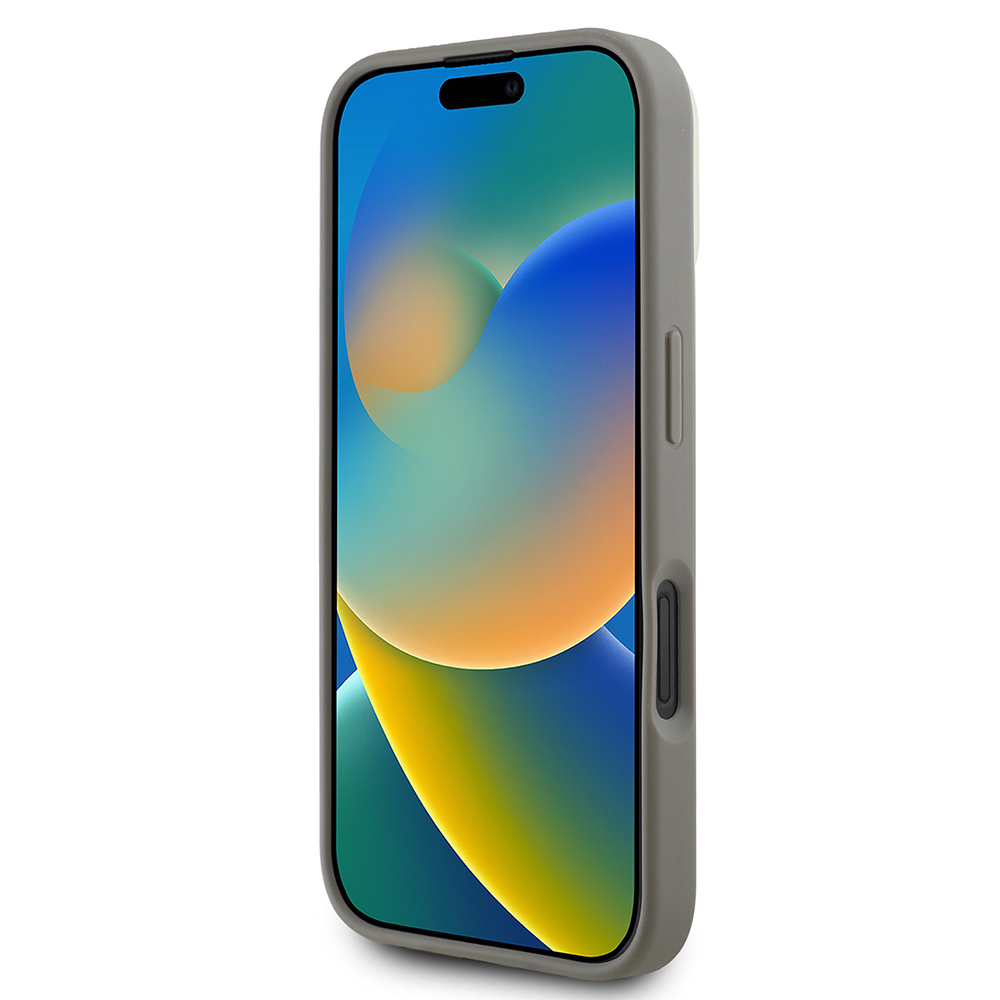 Apple iPhone 16 Kılıf DKNY Orjinal Lisanslı M-safe Şarj Özellikli 3D Yazılı Checkered Pattern Kapak