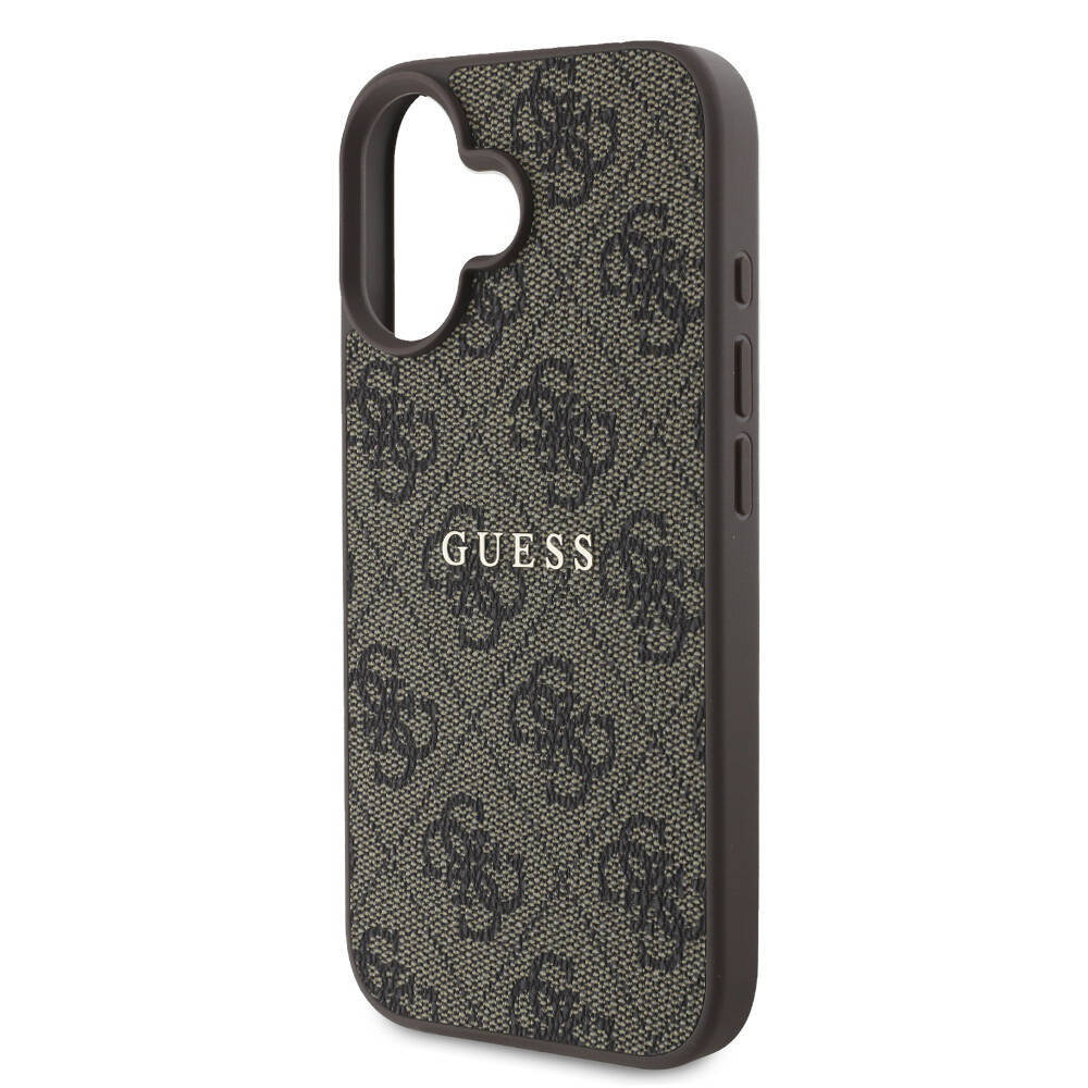 Apple iPhone 16 Kılıf Guess Orjinal Lisanslı M-safe Şarj Özellikli 4G Desenli Yazı Logolu Kapak - Görsel 4