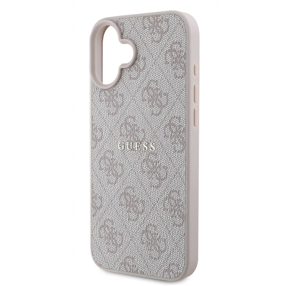 Apple iPhone 16 Kılıf Guess Orjinal Lisanslı M-safe Şarj Özellikli 4G Desenli Yazı Logolu Kapak - Görsel 11