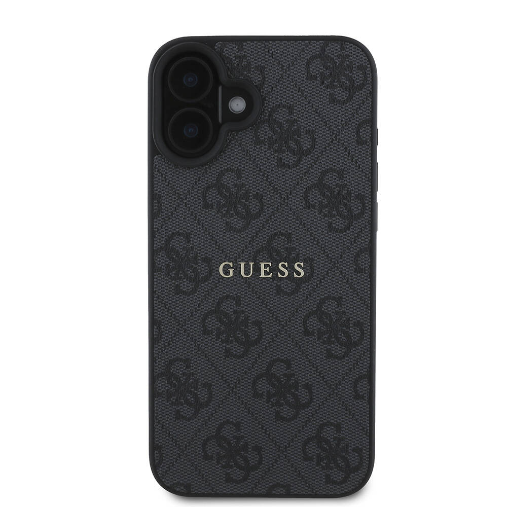 Apple iPhone 16 Kılıf Guess Orjinal Lisanslı M-safe Şarj Özellikli 4G Desenli Yazı Logolu Kapak - Görsel 17