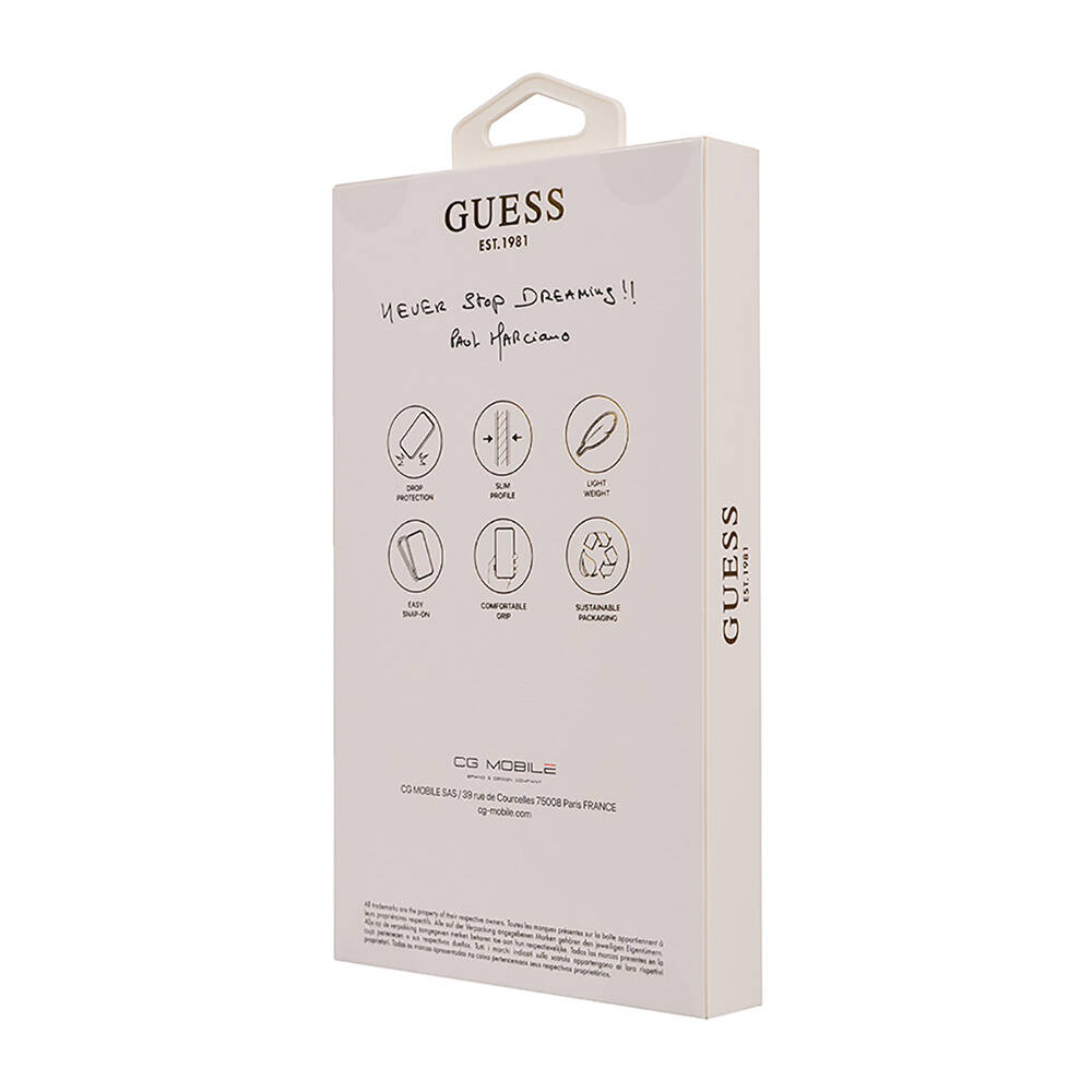 Apple iPhone 16 Kılıf Guess Orjinal Lisanslı M-safe Şarj Özellikli 4G Desenli Yazı Logolu Peony Kapak - Görsel 5