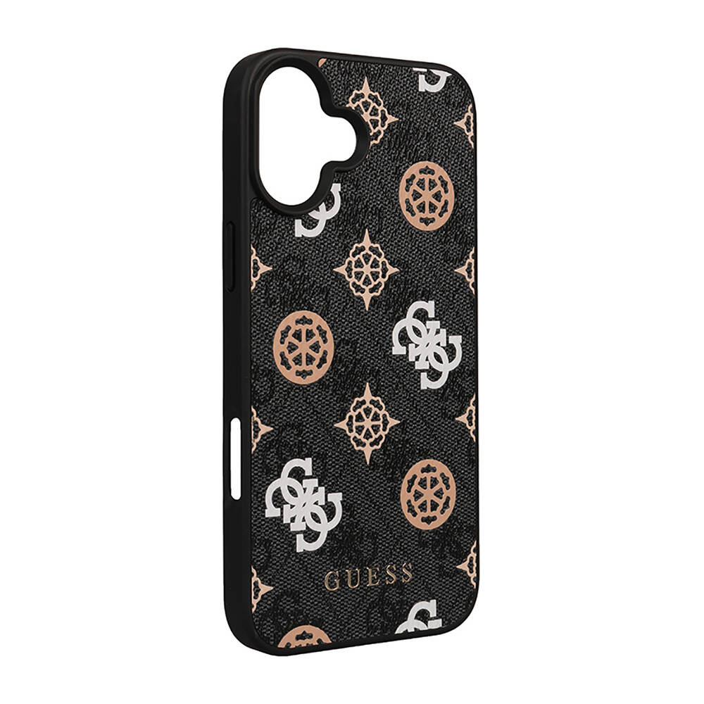 Apple iPhone 16 Kılıf Guess Orjinal Lisanslı M-safe Şarj Özellikli 4G Desenli Yazı Logolu Peony Kapak - Görsel 3