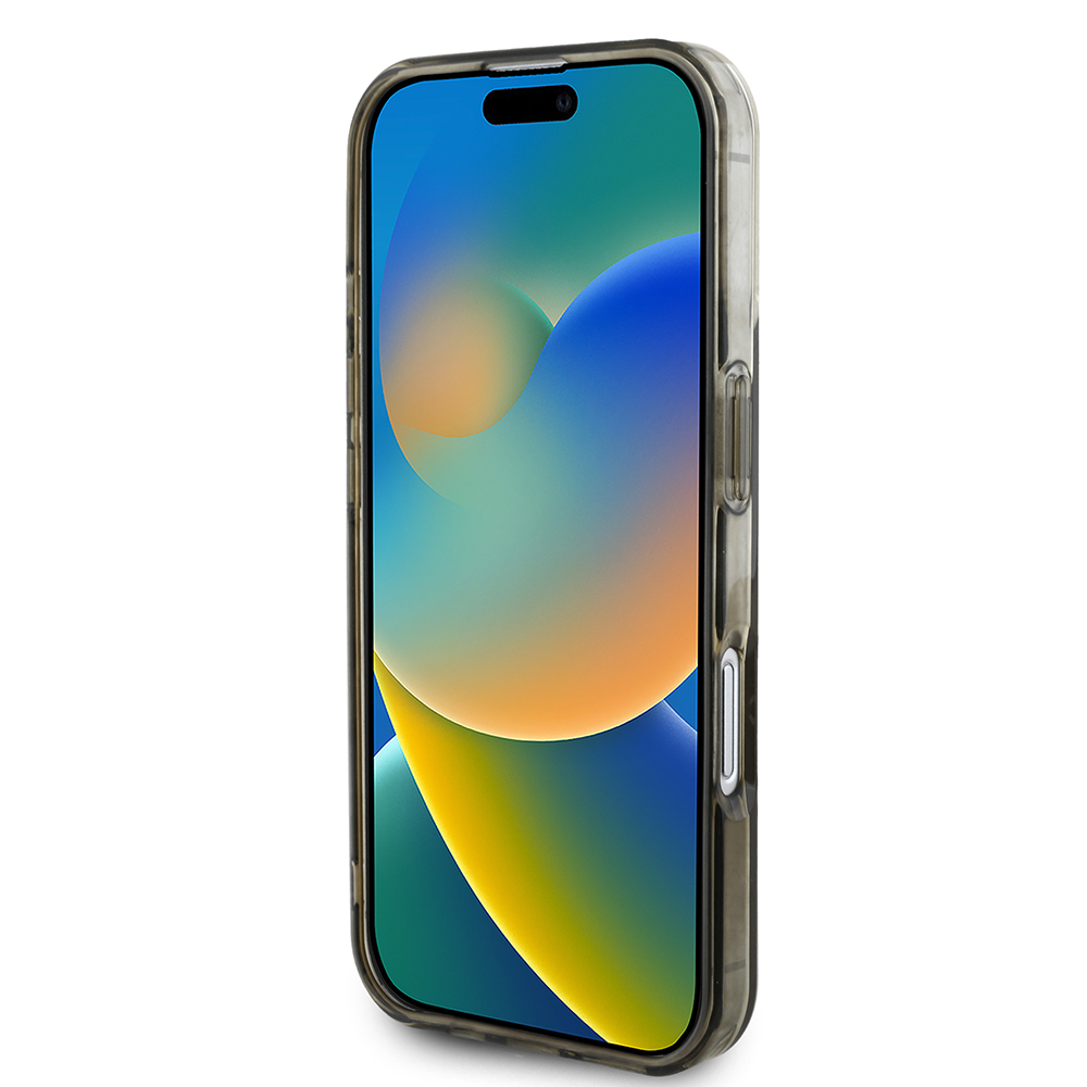 Apple iPhone 16 Kılıf Guess Orjinal Lisanslı M-safe Şarj Özellikli IML Baskılı Klasik Logolu 4G Desenli Kapak