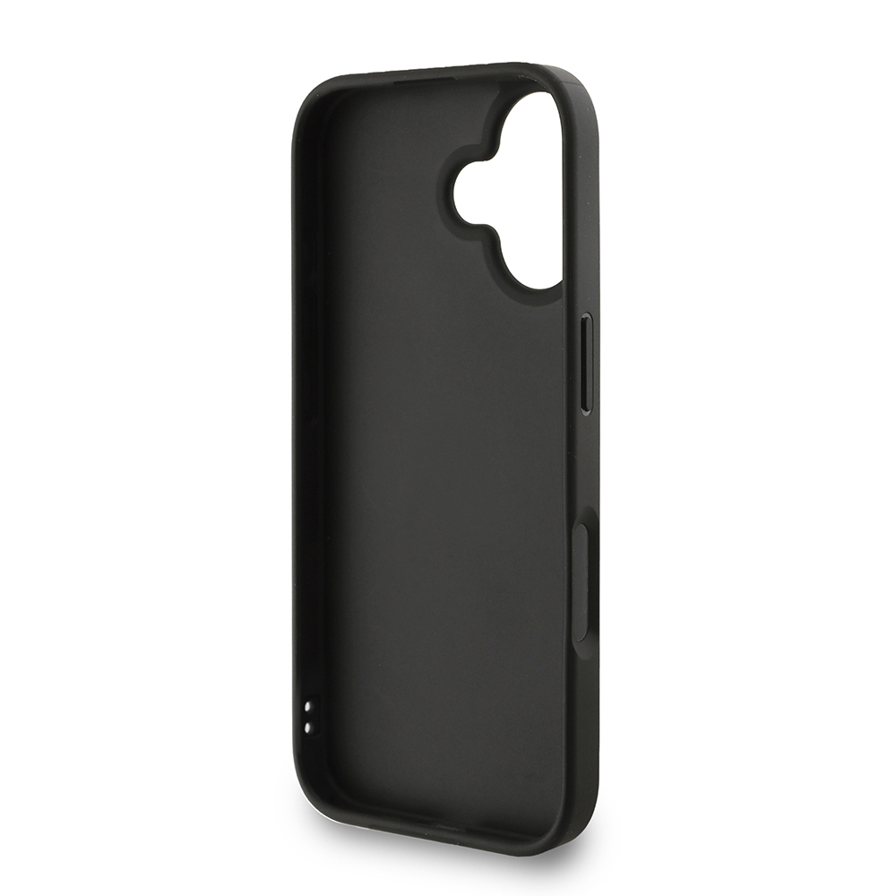 Apple iPhone 16 Kılıf Guess Orjinal Lisanslı PU Deri Bilek Askı İpli Metal Büyük 4G ve Yazı Logolu Kapak - Görsel 7