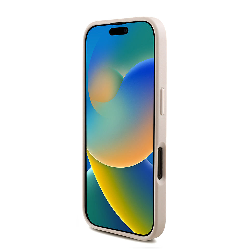 Apple iPhone 16 Kılıf Guess Orjinal Lisanslı PU Deri Bilek Askı İpli Metal Büyük 4G ve Yazı Logolu Kapak - Görsel 12