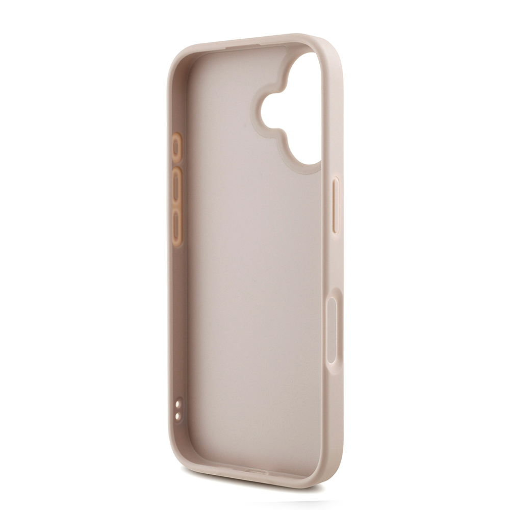 Apple iPhone 16 Kılıf Guess Orjinal Lisanslı PU Deri Bilek Askı İpli Metal Büyük 4G ve Yazı Logolu Kapak - Görsel 14