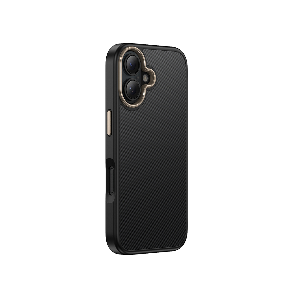 Apple iPhone 16 Kılıf M-safe Şarj Özellikli Karbon Fiber Görünümlü Zore Antina Kapak