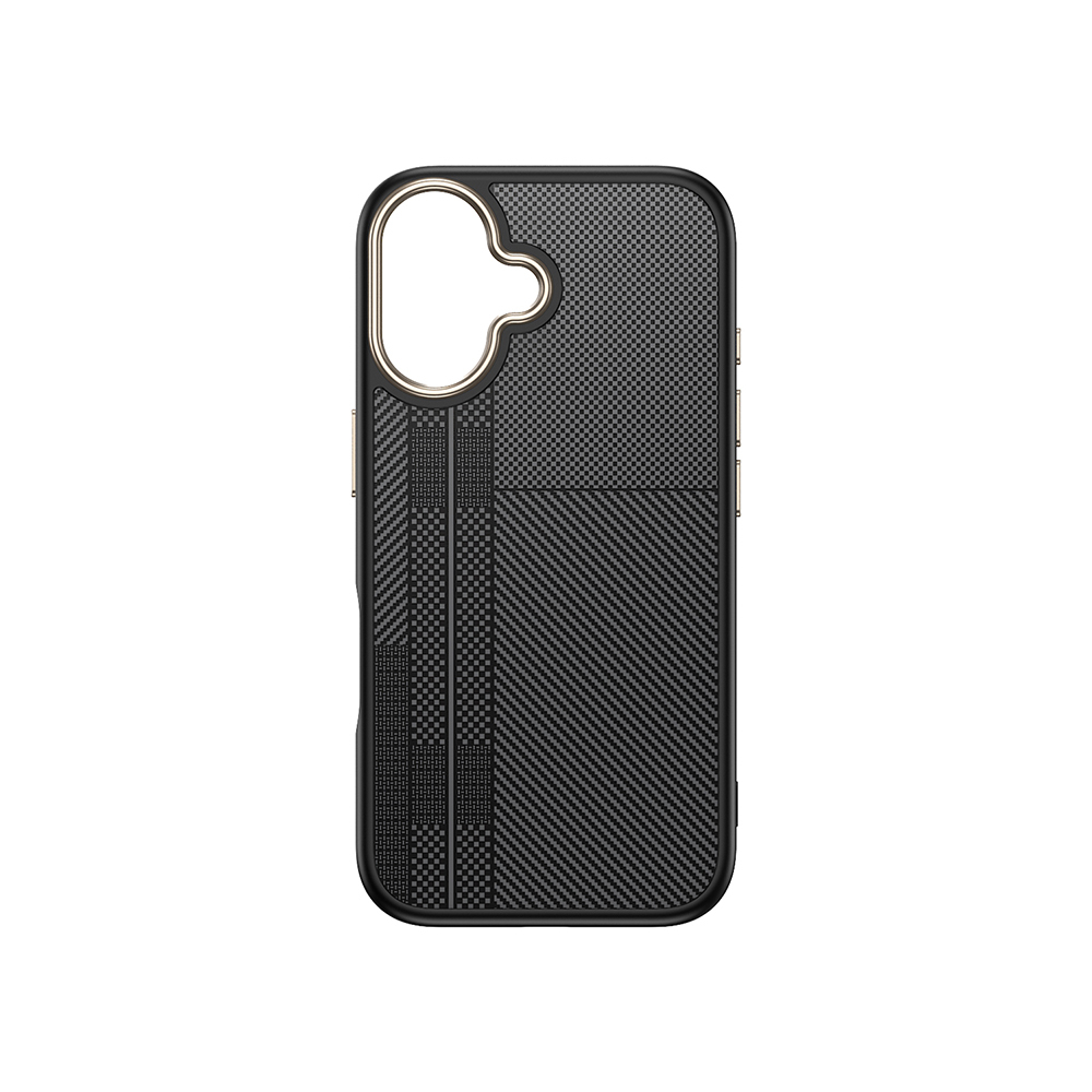 Apple iPhone 16 Kılıf M-safe Şarj Özellikli Karbon Fiber Görünümlü Zore Antina Kapak