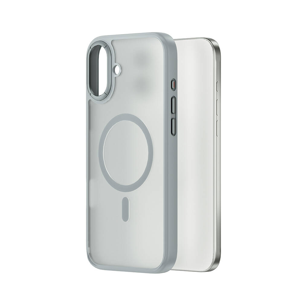 Apple iPhone 16 Kılıf Wiwu FGG-012 ArmorPro Serisi M-safe Şarj Özellikli Parmak İzi Bırakmayan Kılıf