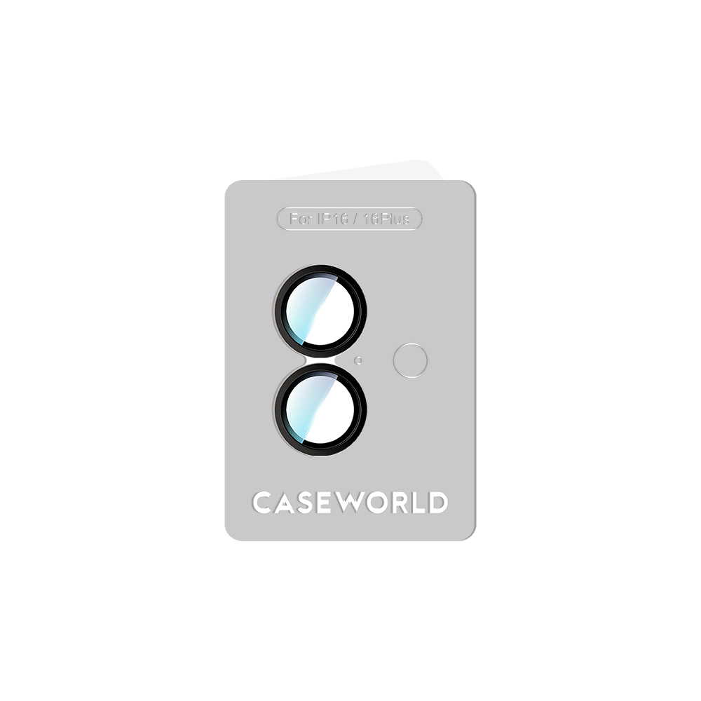 Apple iPhone 16 Plus CaseWorld Alloy Two-Color Serisi Lens Koruyucu