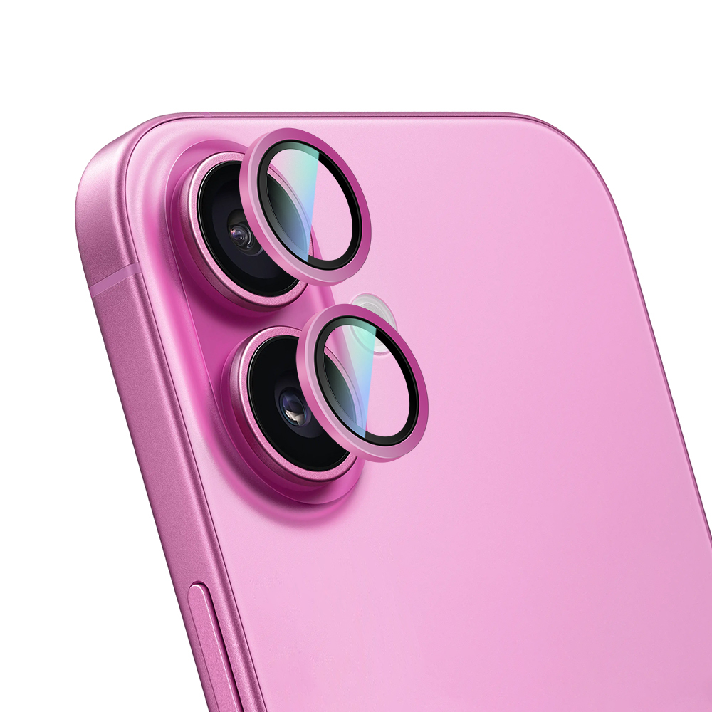 Apple iPhone 16 Plus CaseWorld Alloy Two-Color Serisi Lens Koruyucu