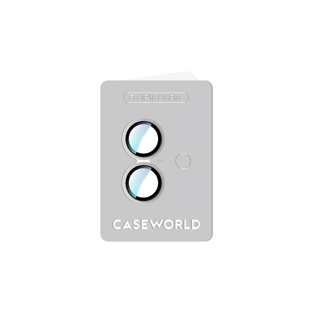 Apple iPhone 16 Plus CaseWorld Alloy Two-Color Serisi Lens Koruyucu