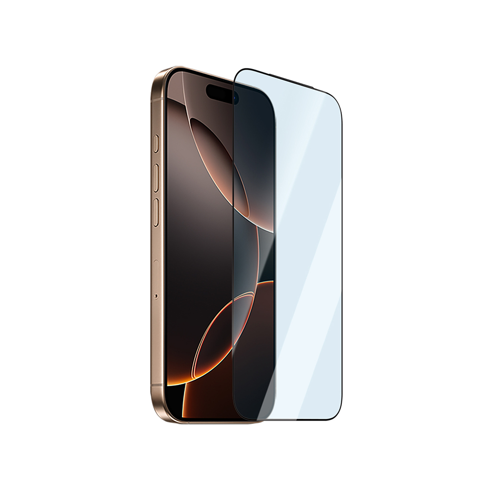 Apple iPhone 16 Plus CaseWorld Applicator Serisi 2.5D Eyesafe Mavi Işık Teknolojili 0.33mm Temperli Cam Ekran Koruyucu + Uygulama Aparatı
