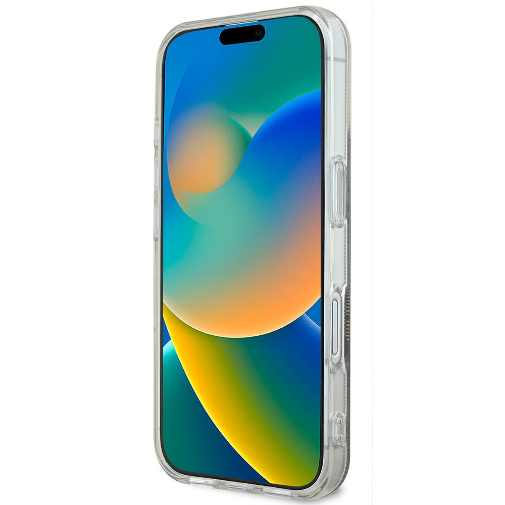 Apple iPhone 16 Plus Kılıf Guess Orjinal Lisanslı M-safe Şarj Özellikli Yazı Logolu 4G Desenli Kapak - Görsel 5